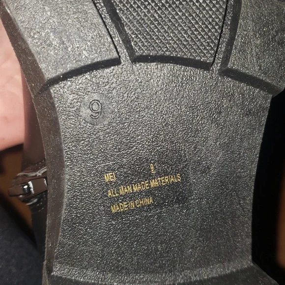 NWOT black over knee boots womens size 9 , fashion - Picture 7 of 8